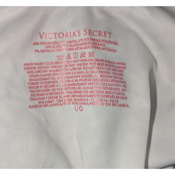 Victoria's Secret Leopard Print One-Piece Swimsuit Gold Metallic Zip Large - Picture 4 of 5